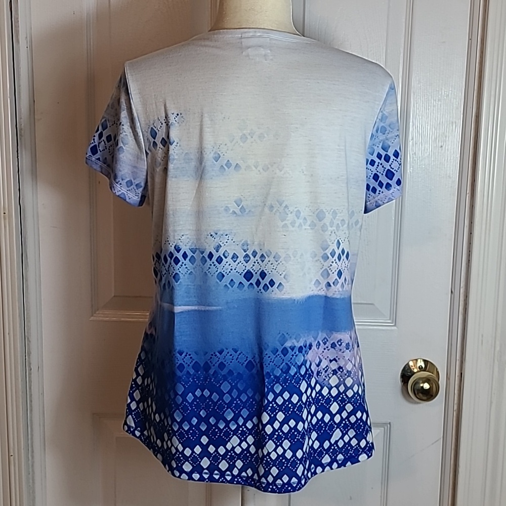 Chico's Tropical Tee Shirt - Picture 5 of 11
